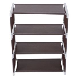 Hjlian Etagere A Chaussures Verticale A 4 Niveaux Pour Entree (Marron)