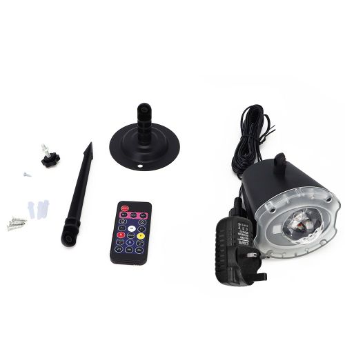 Hjlian Projecteur Led Pluie De Meteores Pour Noel, Halloween, Jardin Exterieur, 100-240 V (Prise Britannique)