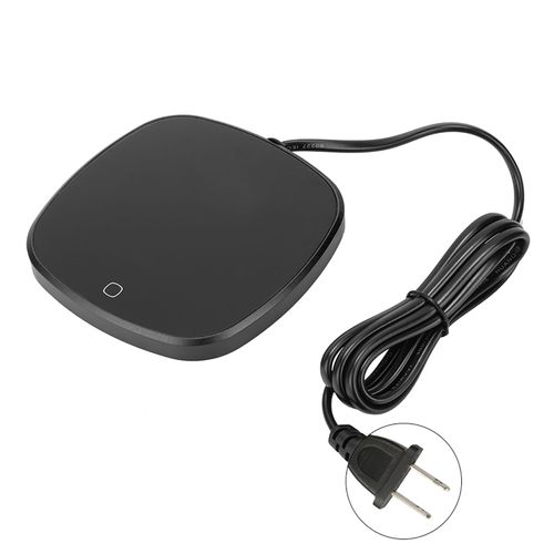 HJLIAN Tapis chauffant pour tasse a cafe electrique, thermostat tactile, noir (US 110 V)