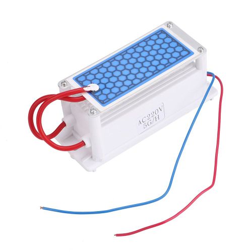 HJLIAN Generateur d'ozone portable a plaque en ceramique 220 V 5 g/h, ozoniseur, sterilisateur, purificateur d'air et d'eau