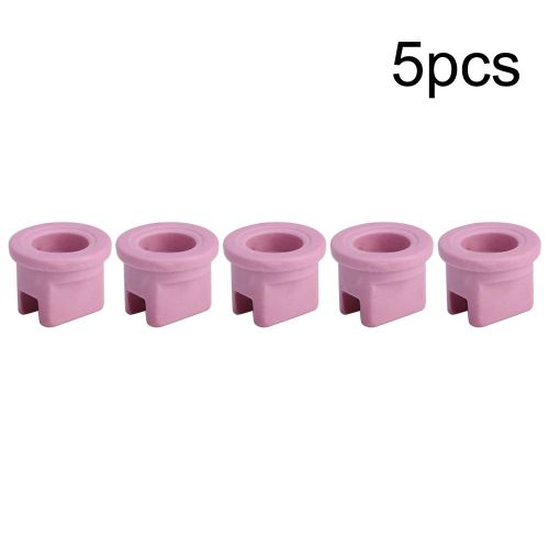 HJLIAN Lot de 5 buses d'atomisation circulaires en ceramique, support de pulverisation plat, collier de serrage pour tuyau agricole, 16 mm