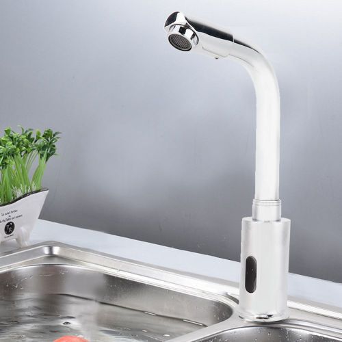 HJLIAN Robinet de salle de bain a capteur infrarouge automatique, mitigeur de lavabo inductif G1/2