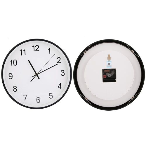 HJLIAN Horloge murale silencieuse, elegante et moderne, sans tic-tac, pour salon, chambre a coucher, bureau