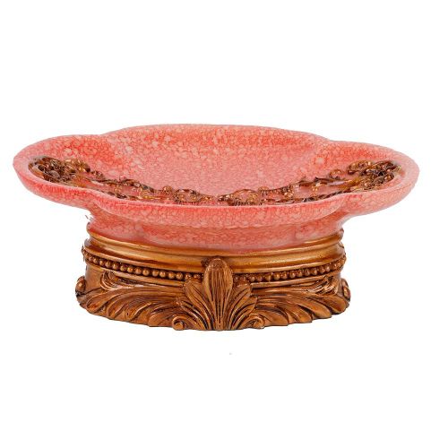 HJLIAN Porte-savon en resine, etui a savon de douche, etui de rangement pour savon pour evier, baignoire, decoration rose