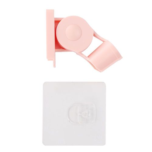 HJLIAN Support de pommeau de douche reglable sans percage pour salle de bain (rose)