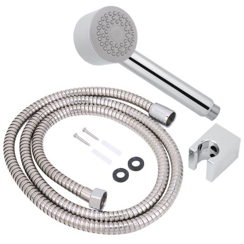HJLIAN Ensemble de robinet de douche mural G1/2'' avec pommeau de douche a main et tuyau