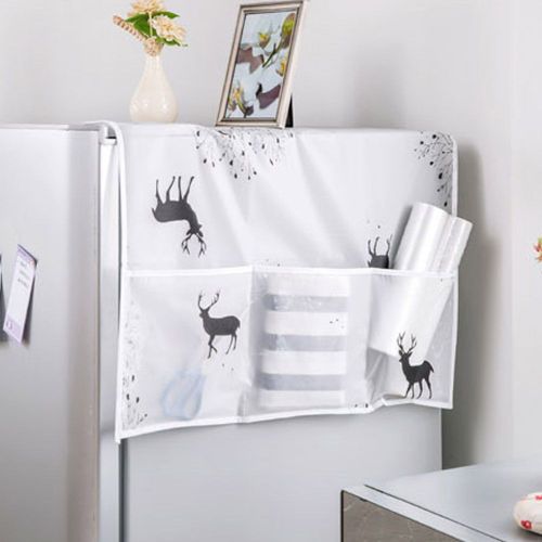 HJLIAN Housse anti-poussiere pour refrigerateur multi-usages, housse superieure pour machine a laver