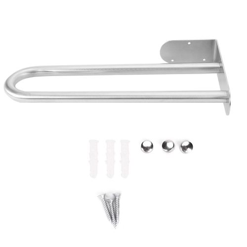 HJLIAN Porte-serviettes mural en acier inoxydable, support de rangement pour salle de bain