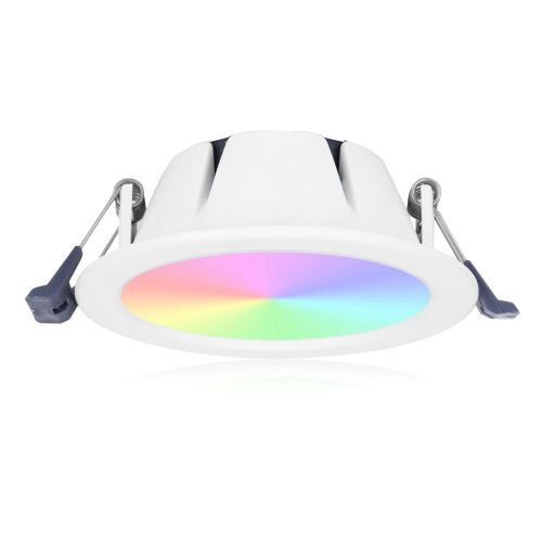 Hjlian Plafonnier Led Intelligent Multicolore Rgb Cw 7 W Avec Controle Wi-Fi, Eclairage Ac 85-265 V