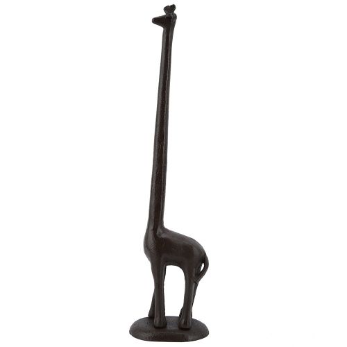 HJLIAN Porte-rouleau de papier toilette en metal motif girafe pour salle de bain, cuisine, decoration d'interieur