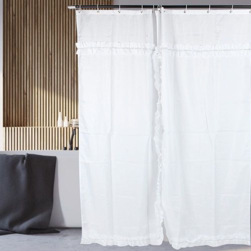 HJLIAN Rideau de douche en polyester impermeable pour salle de bain