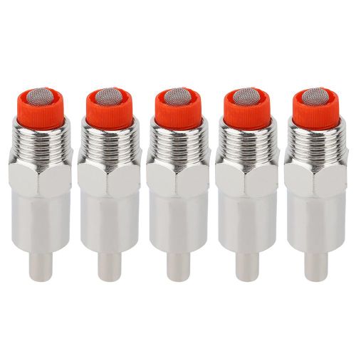 HJLIAN Lot de 5 abreuvoirs a tetine en acier inoxydable de 1,27 cm pour rongeurs, vaches, bovins, chevaux, cochons