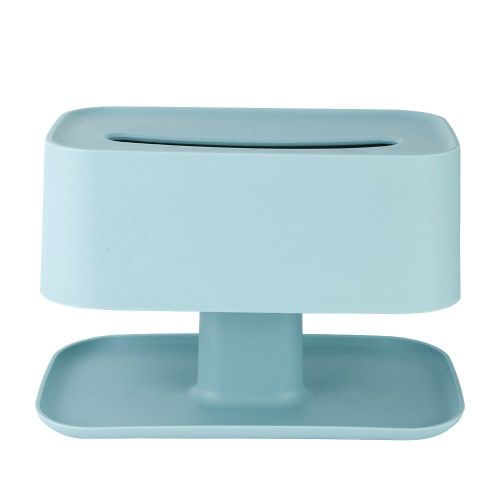HJLIAN Boite a mouchoirs multifonctionnelle et innovante, porte-serviettes en papier pour la maison, la cuisine et la chambre a coucher (bleu clair)