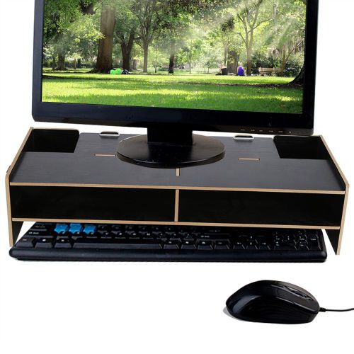 HJLIAN Support d'ecran LCD pour bureau, support pour moniteur, PC, ordinateur portable, organisateur