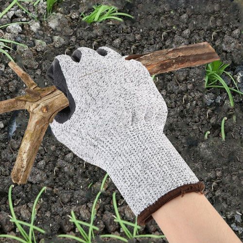 HJLIAN Gants de protection pour le travail, le jardinage, la securite, impermeables, antiderapants, en nylon (M)