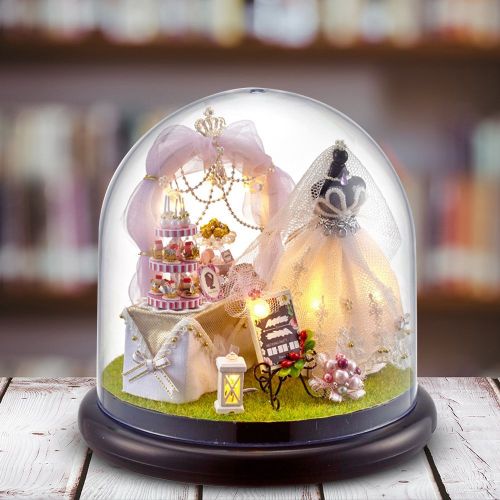 HJLIAN Meubles de construction modernes faits a la main, maison de poupee miniature, boite a musique (1#)