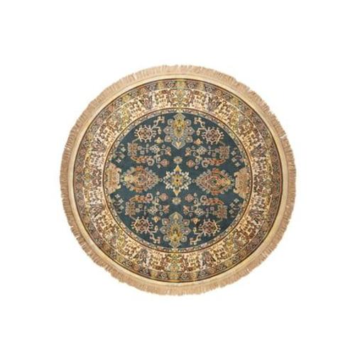 Tapis Rond 160 Cm En Tissu Camel - Tilda