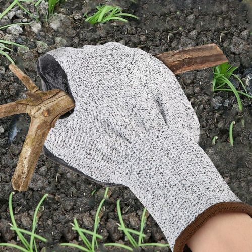 HJLIAN 1 paire de gants de securite impermeables et antiderapants en nylon pour le travail, le jardinage et la manipulation (M)