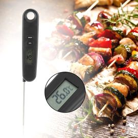 HJLIAN Thermometre numerique pour barbecue au charbon de bois et fumoir a bois avec sonde longue
