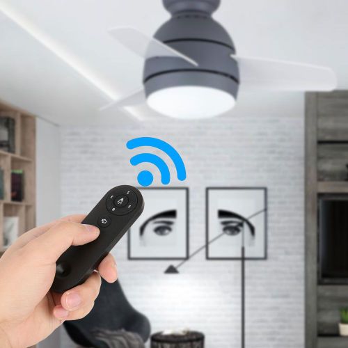 HJLIAN Interrupteur a telecommande unidirectionnel, controleur mural tactile intelligent Wi-Fi pour ventilateur et eclairage domestique