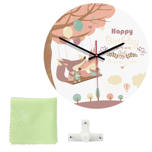 HJLIAN Horloge murale nordique retro en metal, style animal, moderne et tendance (D)