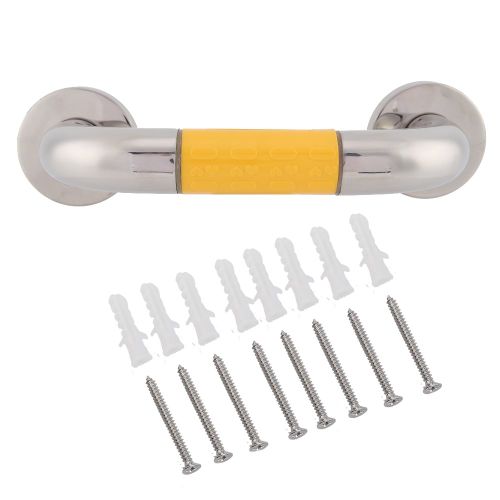 HJLIAN Barre d'appui antiderapante en acier inoxydable pour toilettes, pour salle de bain, pour personnes handicapees et agees