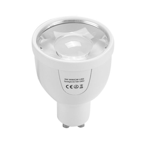 Hjlian Ampoule Led Gu10 5 W Ac100-240 V, Telecommande Sans Fil 2,4 Ghz, Projecteur Intelligent