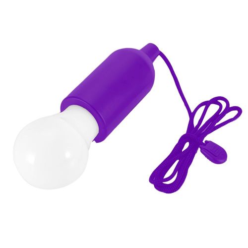 Hjlian Ampoule Led Portable A Cordon De Traction, Lampe De Camping Pour Jardin, Maison, Armoire, Cour, Violet