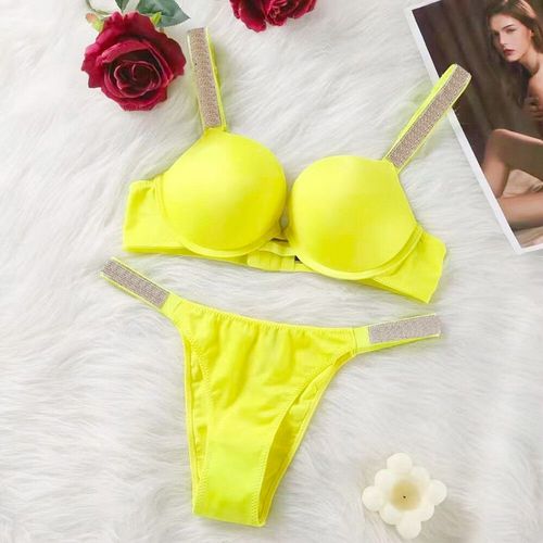 Ensemble De Soutien-Gorge Sexy Femmes Bralette Strass Filles Ensemble De Sous-Vêtements Brassière String Transparent Rassembler Soutiens-Gorge Lingerie Ensembles De Culottes