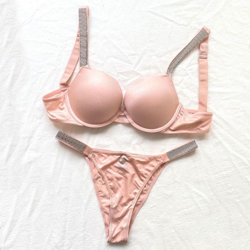 Ensemble De Soutien-Gorge Sexy Femmes Bralette Strass Filles Ensemble De Sous-Vêtements Brassière String Transparent Rassembler Soutiens-Gorge Lingerie Ensembles De Culottes