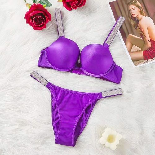 Ensemble De Soutien-Gorge Sexy Femmes Bralette Strass Filles Ensemble De Sous-Vêtements Brassière String Transparent Rassembler Soutiens-Gorge Lingerie Ensembles De Culottes