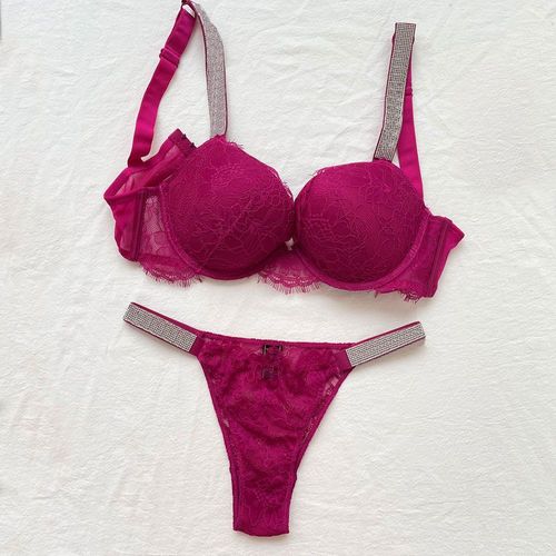 Ensemble De Soutien-Gorge Sexy Femmes Bralette Strass Filles Ensemble De Sous-Vêtements Brassière String Transparent Rassembler Soutiens-Gorge Lingerie Ensembles De Culottes