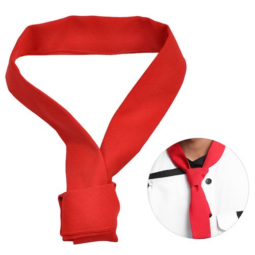 Hjlian Foulard De Chef, Cravate De Cuisine, Foulard De Chef Pour Femmes Et Hommes (Rouge)