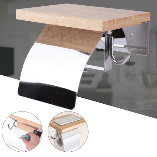 HJLIAN Boite a mouchoirs en papier en acier inoxydable, sans perforation, naturelle, pour salon et chambre a coucher