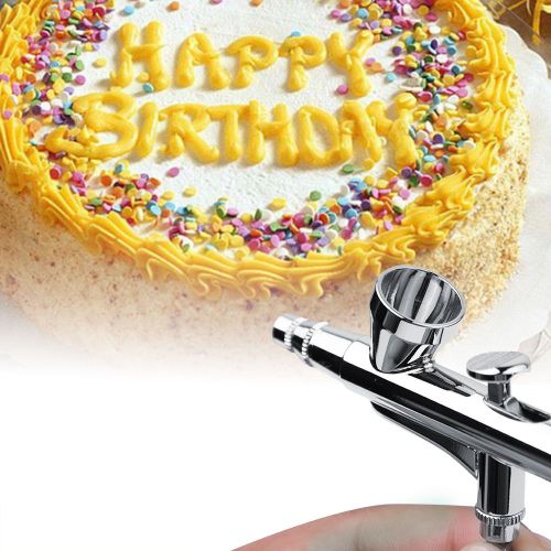 Hjlian Mini Compresseur Aerographe Portable 100-240 V, Machine A Colorier Les Gateaux Et Les Biscuits