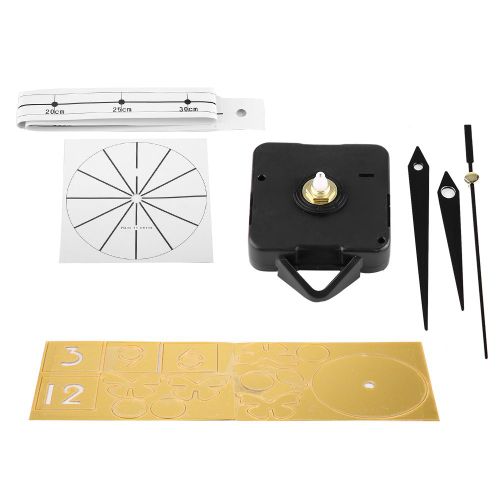 HJLIAN Horloge murale moderne sans cadre, grande horloge 3D sans tic-tac pour salon, doree