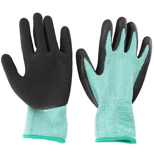 HJLIAN 1 paire de gants de jardinage antiderapants, gants de manutention verts