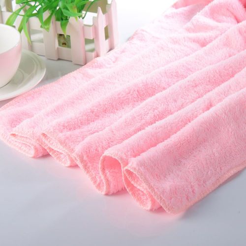 Hjlian Lot De 2 Serviettes De Bain Et Debarbouillettes En Microfibre, Absorbantes Et Douces (Rose)