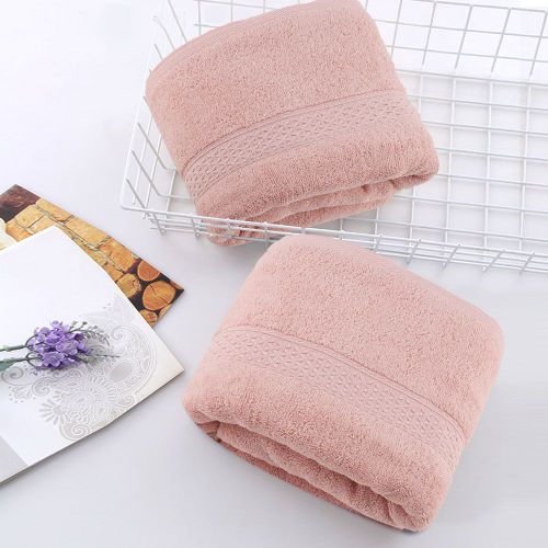 HJLIAN Serviette de bain 100 % coton, grande, epaisse, resistante, absorbante, a sechage rapide, douce (rose)