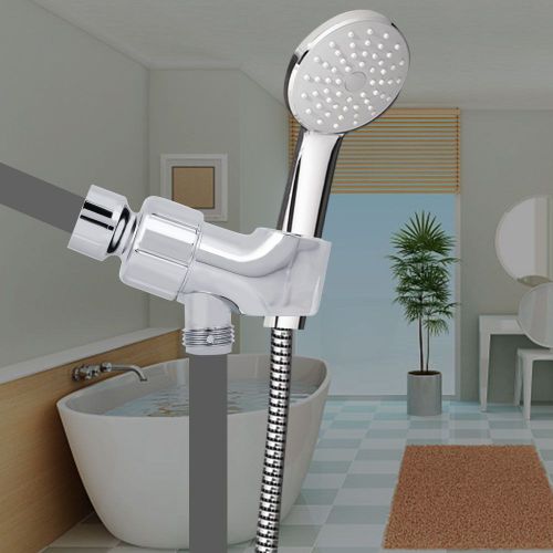 HJLIAN Support de pommeau de douche argente pour salle de bain