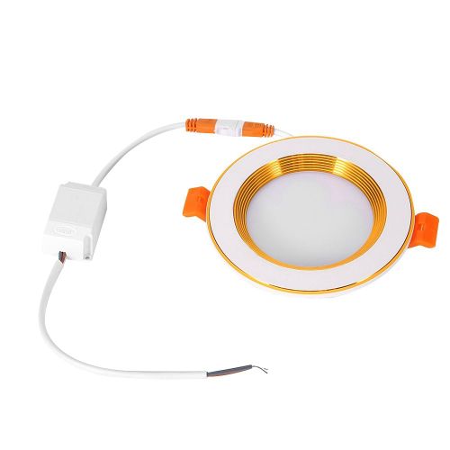Hjlian Plafonnier Led Ac85v-265v 7w Rgb+W, Controle Par Smartphone, Wi-Fi Intelligent