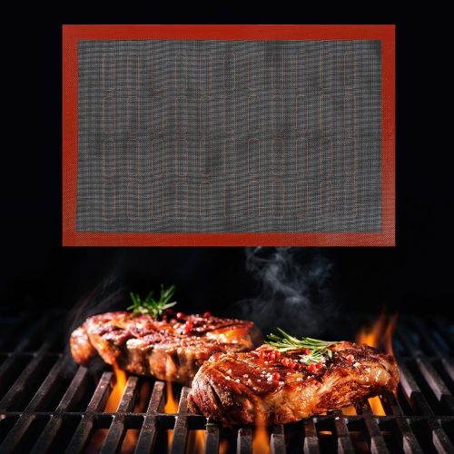 HJLIAN Tapis de cuisson en silicone tres grand, resistant a la chaleur, pour cuisiniere, barbecue, ustensiles de cuisson (n¡ã 2)