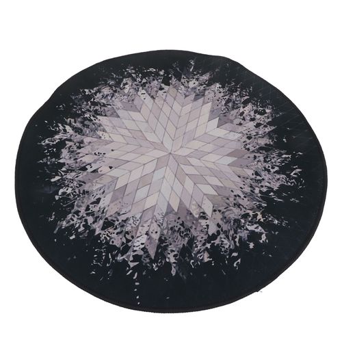 Hjlian Tapis Rond Antiderapant, Tapis D'assise Lavable, Tapis De Chaise Rotray, Tapis De Chambre A Coucher 60 Cm