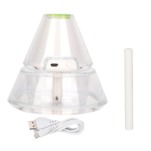 HJLIAN Humidificateur d'air portable USB, diffuseur de lumiere nocturne, purificateur d'huiles essentielles et d'aromes (rose)