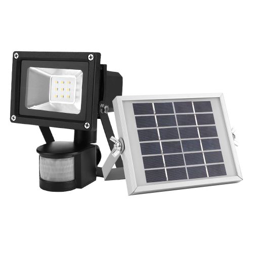 Hjlian Lampe De Jardin A Led A Energie Solaire Avec Capteur De Corps Humain Pour Maison, Cour, Exterieur, Lumiere Chaude
