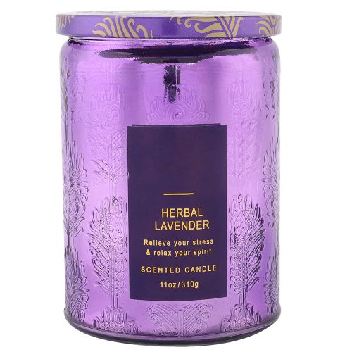 HJLIAN Bougie parfumee aux huiles essentielles dans un pot en verre pour soulager le stress et se detendre