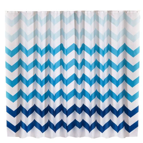 HJLIAN Rideau de douche en polyester a motif floral ondule, epais et impermeable (XL 220 x 200 cm)
