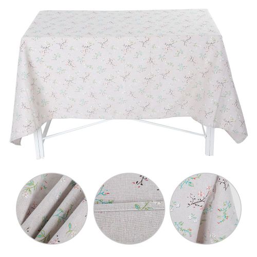 Hjlian Nappe De Table De Style Campagnard, Decoration En Coton Et Lin, Pour Fete, Cuisine (140 X 200 Cm)