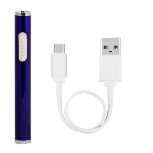 HJLIAN Mini allume-cigare coupe-vent avec chargeur USB et voyant lumineux, cable USB bleu