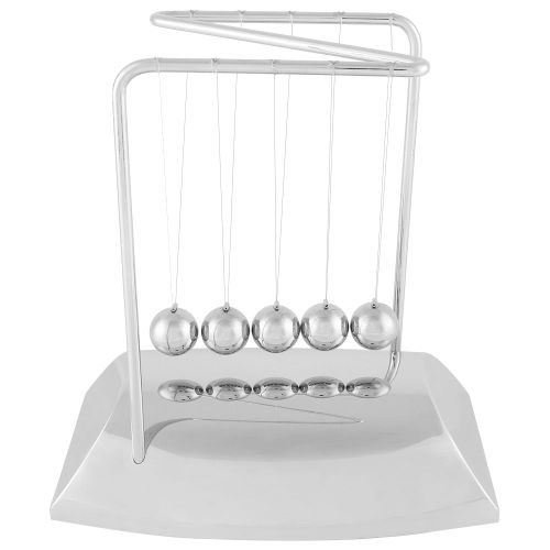 HJLIAN Berceau de Newton en forme de Z, balance a billes en acier, physique, science, pendule, ornements, jouet, bureau